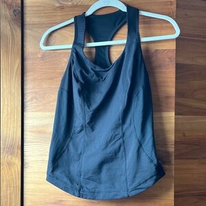 lululemon athletica Black Racerback Tank Top